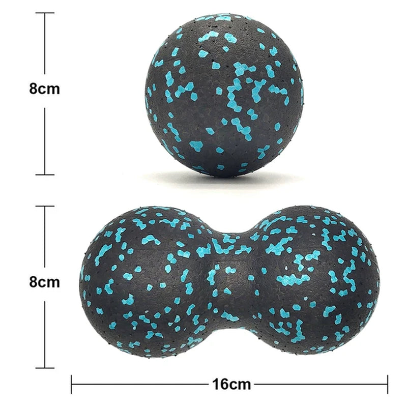 Peanut Massage Ball Set Lacrosse Ball EPP Fascia Therapy Muscle Ball for Myofascial Release Muscle Relaxer Acupoint Massage