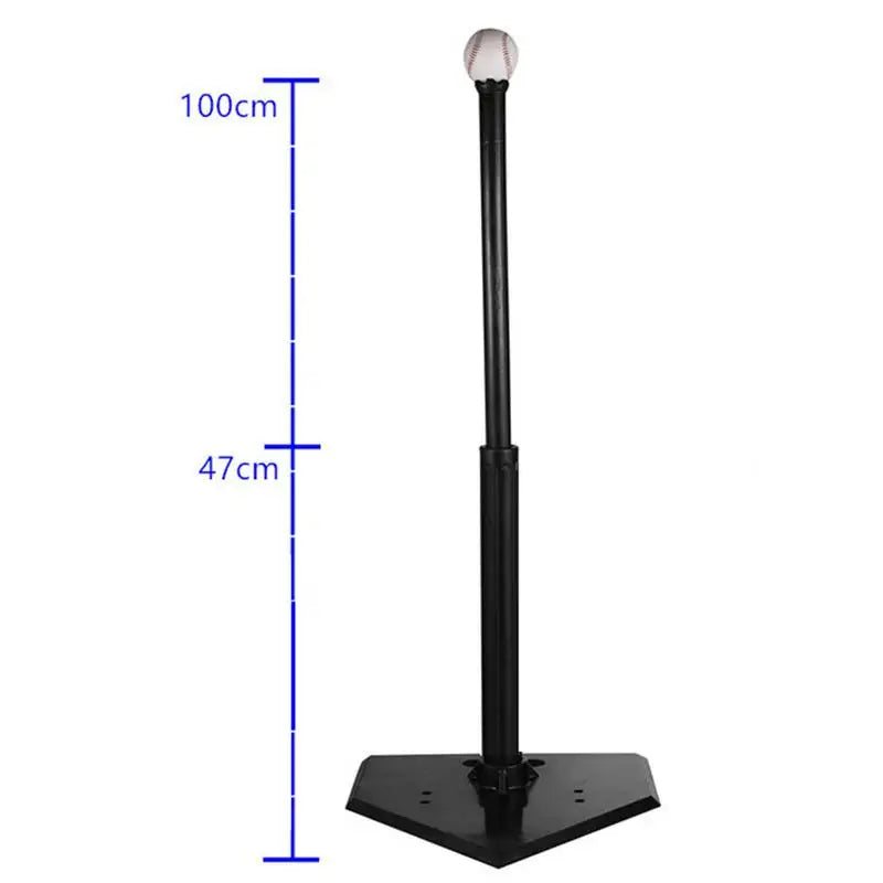 Baseball Beginner Exercise Swing Trainer Baseball Bat Swing Training Tees Softball Batting Ball Holder Rubber Material 1M Height