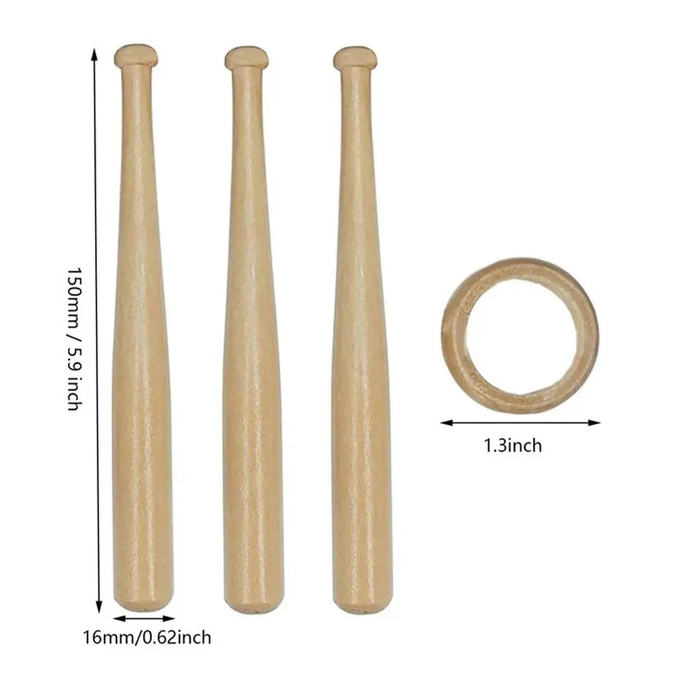 Wooden Baseball Holder Mini Baseball Bat Display Stand Golf Tennis Ball Support Bracket Beisbol Softball Baseball Accessories