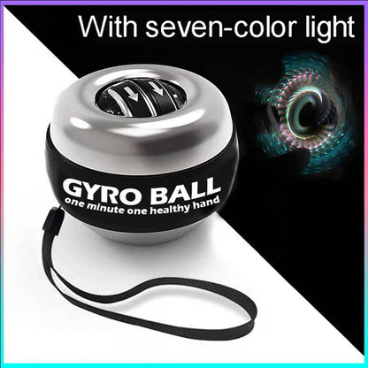 LED Gyroscopic Powerball Autostart Range Gyro Power Self Start Wrist Ball Fitness Exercise Equipment Arm Hand Muscle Trainer