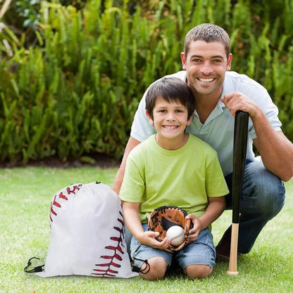 Softball Backpack Bag Capacity Waterproof Softball Drawstring Bag Durable Baseball Goodie Backpack for Sports Portable Wear