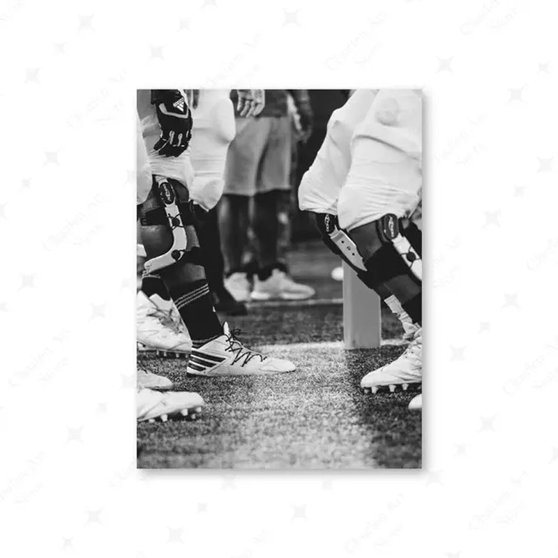 Basketball Football Baseball Goft Poster Black White Sport Photography Canvas Painting Prints Wall Art Pictures Club Rome Decor