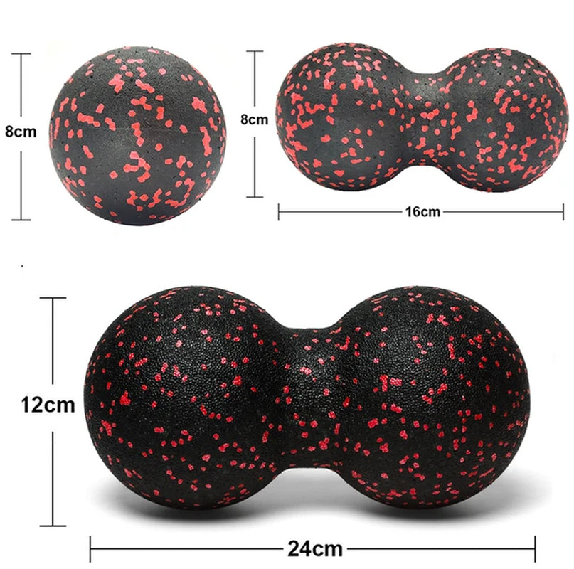 Peanut Massage Ball Set Lacrosse Ball EPP Fascia Therapy Muscle Ball for Myofascial Release Muscle Relaxer Acupoint Massage