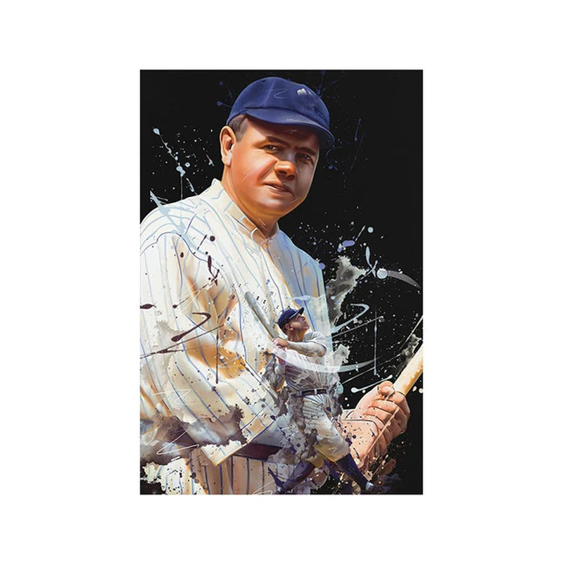 Famous Baseball Star Trout Graffiti Canvas Painting Sports Player Mookie Portrait Poster and Print Wall Art Room Decor Fans Gift