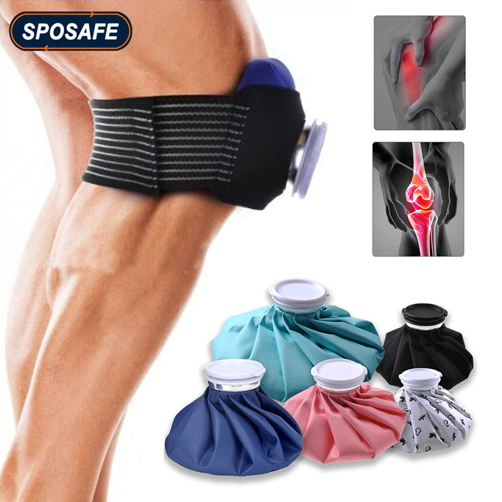 Professional Ice Bag Bandage with Reusable Ice Bag Pack for Arm Calf Knee Ankle Shoulder Neck Sprained Hot and Cold Compress