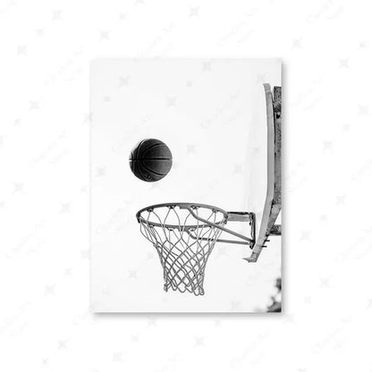 Basketball Football Baseball Goft Poster Black White Sport Photography Canvas Painting Prints Wall Art Pictures Club Rome Decor