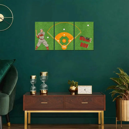 Baseball Stadium Frameless Wall Printing Painting Home Run Poster Classroom Dormitory Wall Decoration Unframed Canvas Painting