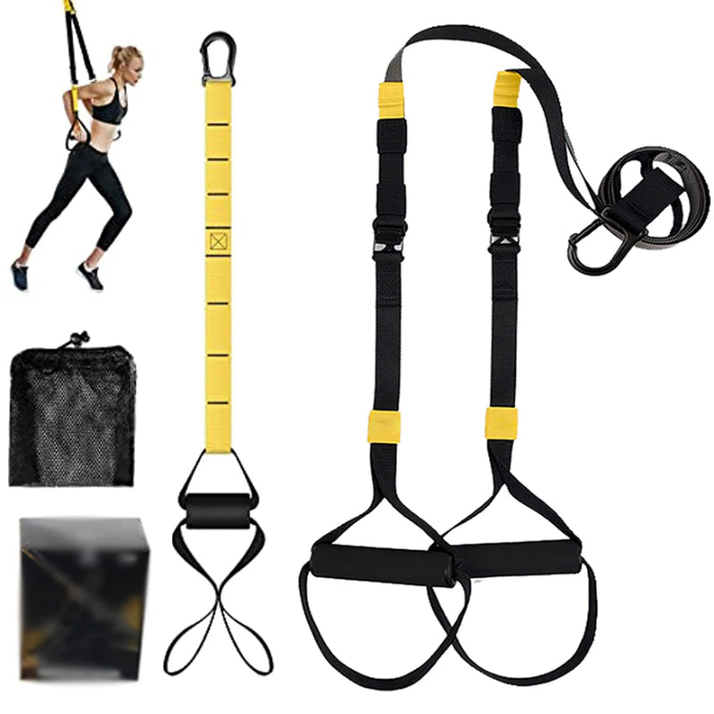 Hanging Training Strap Adjustable Resistance Band Set Elastic Fitness Band Pull Rope Exercise Strap Home Gym Exercise Equipment