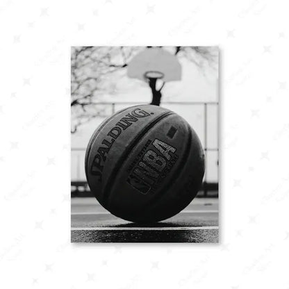 Basketball Football Baseball Goft Poster Black White Sport Photography Canvas Painting Prints Wall Art Pictures Club Rome Decor