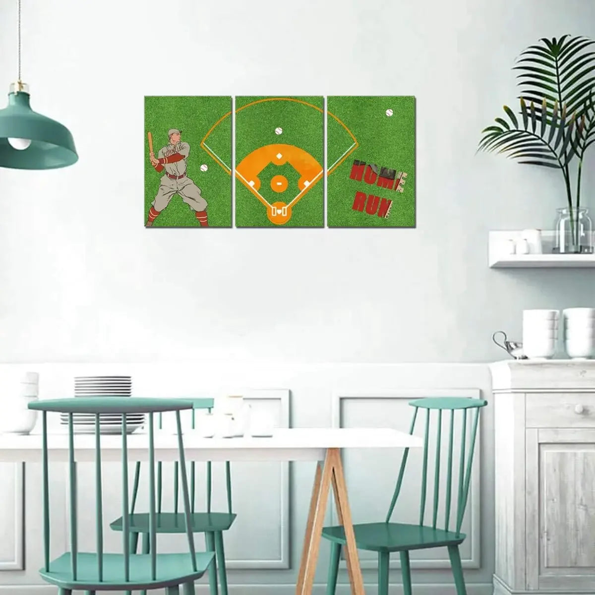 Baseball Stadium Frameless Wall Printing Painting Home Run Poster Classroom Dormitory Wall Decoration Unframed Canvas Painting