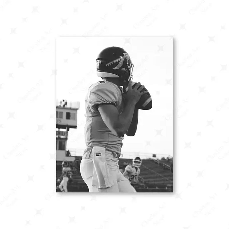 Basketball Football Baseball Goft Poster Black White Sport Photography Canvas Painting Prints Wall Art Pictures Club Rome Decor