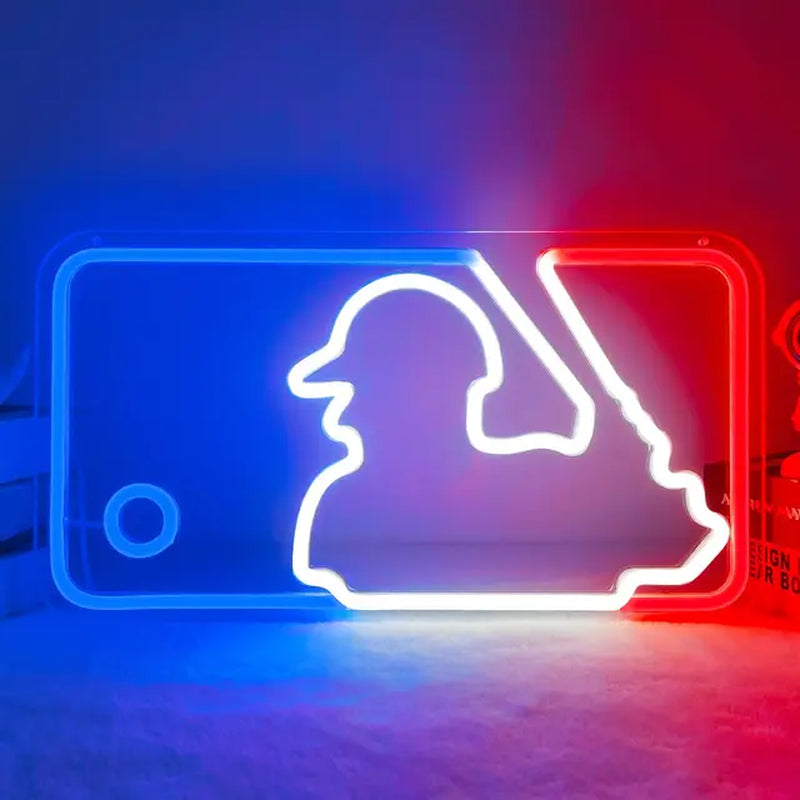 Baseball Neon Lights Signs Light up Wall Dimmable LED Boys Room Sport Club Bar Neon Wall Signs Light Wall Art Decoration