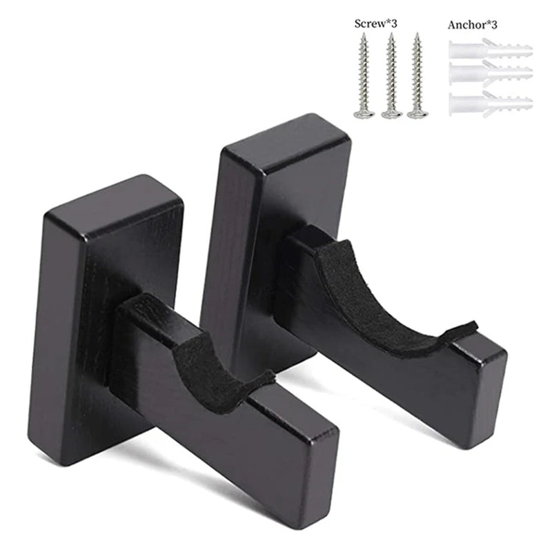 2Pcs Wooden Baseball Bat Display Holder Rack Portable Wall Mount Stand Softball Bat Hockey Stick Rack Bracket