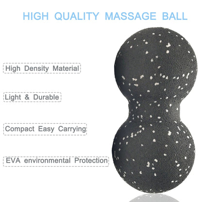 Peanut Massage Ball Set Lacrosse Ball EPP Fascia Therapy Muscle Ball for Myofascial Release Muscle Relaxer Acupoint Massage