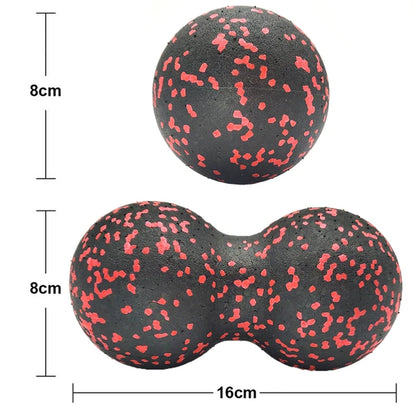 Peanut Massage Ball Set Lacrosse Ball EPP Fascia Therapy Muscle Ball for Myofascial Release Muscle Relaxer Acupoint Massage