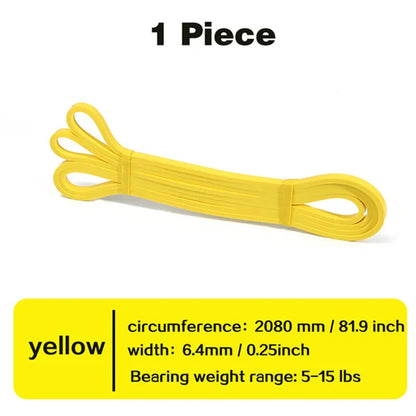 208Cm Stretch Resistance Band Exercise Expander Elastic Fitness Bands Pull up Assist Bands for Training Pilates Home Gym Workout