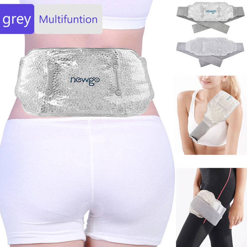 Ice Pack for Injuries Pain Relief Reusable Gel Cold Hot Pack Sport Support Back Waist Knee Cold Compression Therapy Wrap Ice Bag