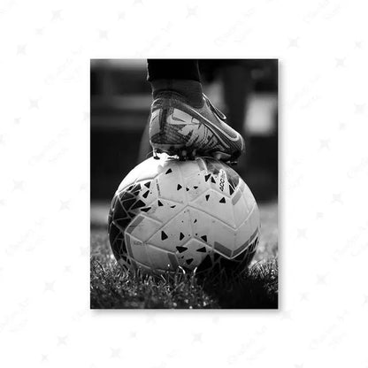 Basketball Football Baseball Goft Poster Black White Sport Photography Canvas Painting Prints Wall Art Pictures Club Rome Decor